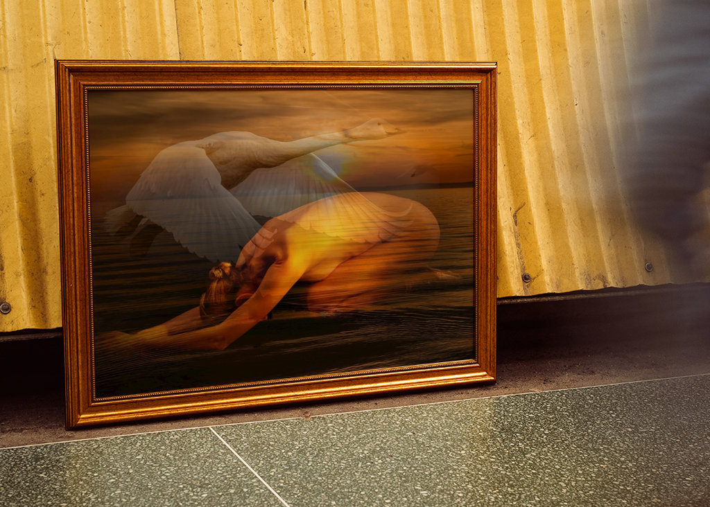 Sterbender Schwan Gold