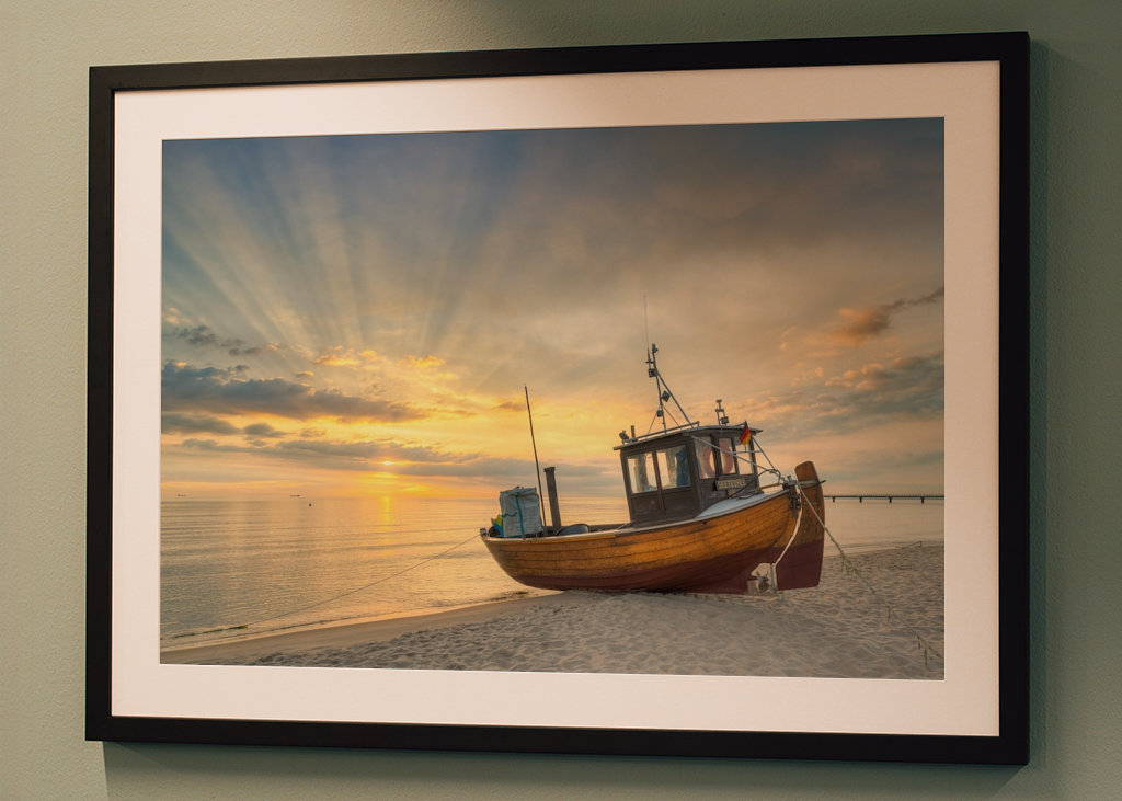 Fiskerbåd på stranden