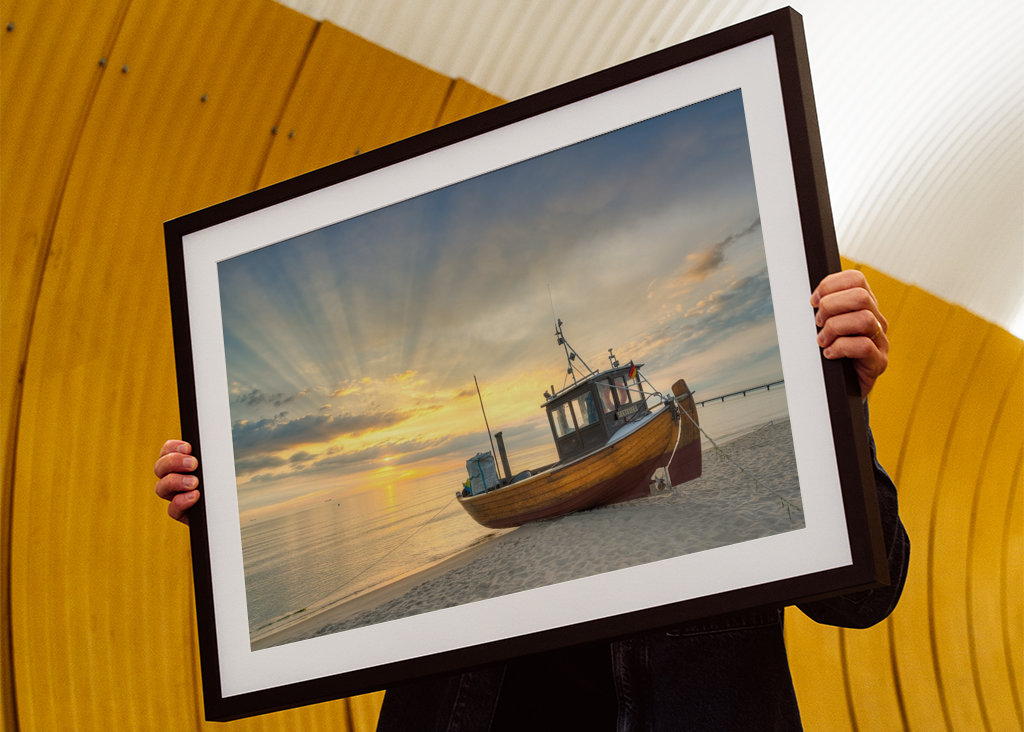 Fiskerbåd på stranden