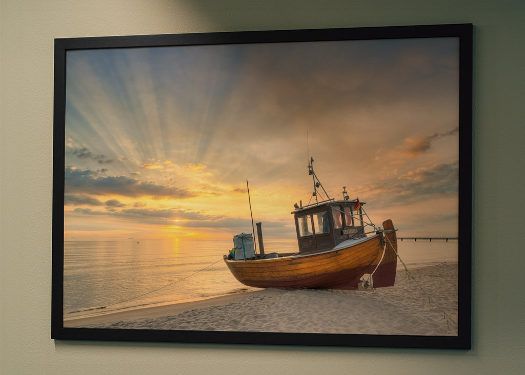 Fiskerbåd på stranden