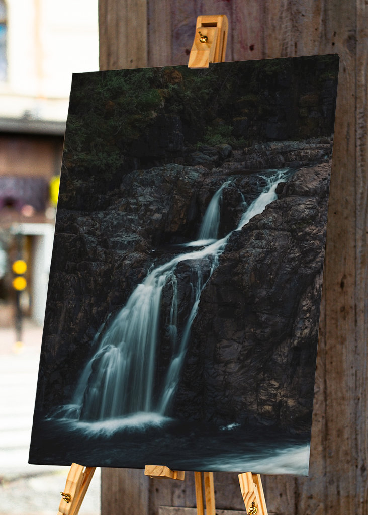 Waterfall in the dense forest