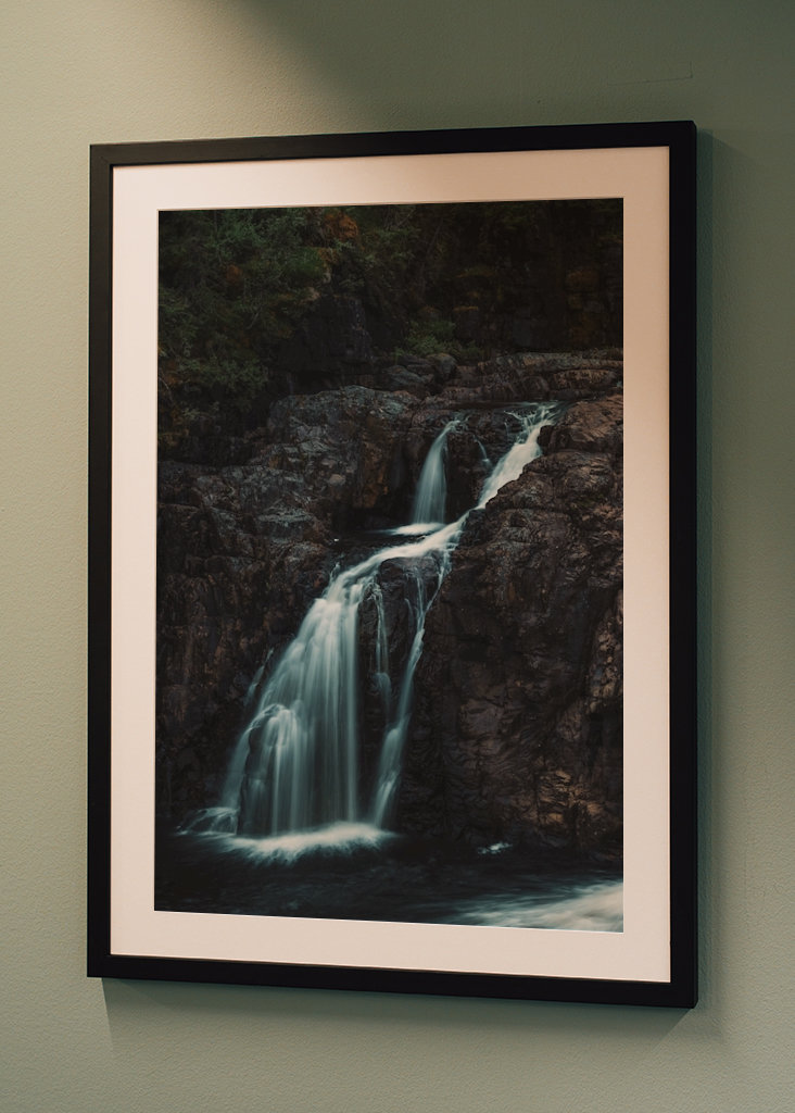 Waterfall in the dense forest