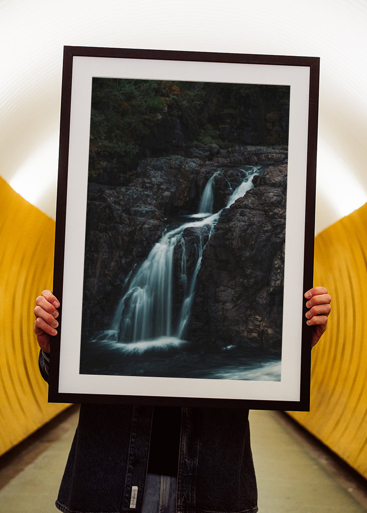 Waterfall in the dense forest