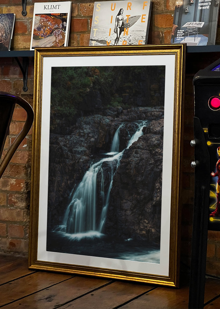 Waterfall in the dense forest