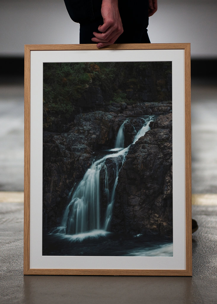 Waterfall in the dense forest