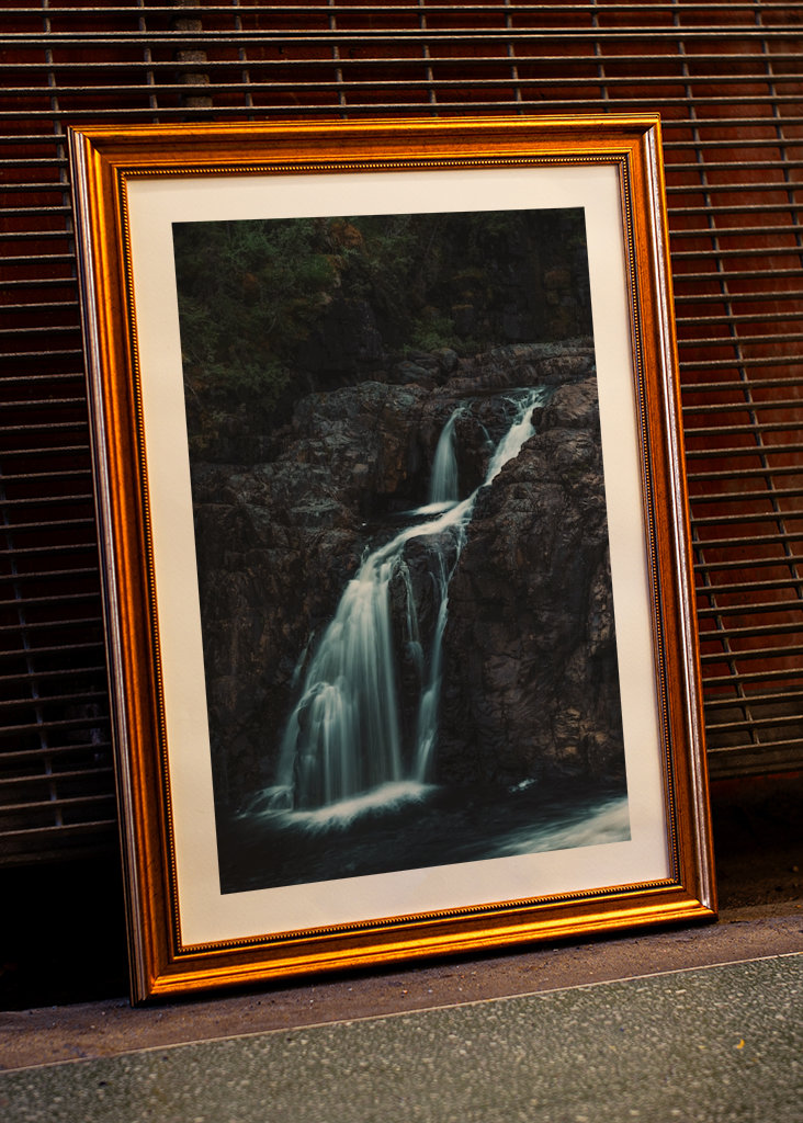 Waterfall in the dense forest