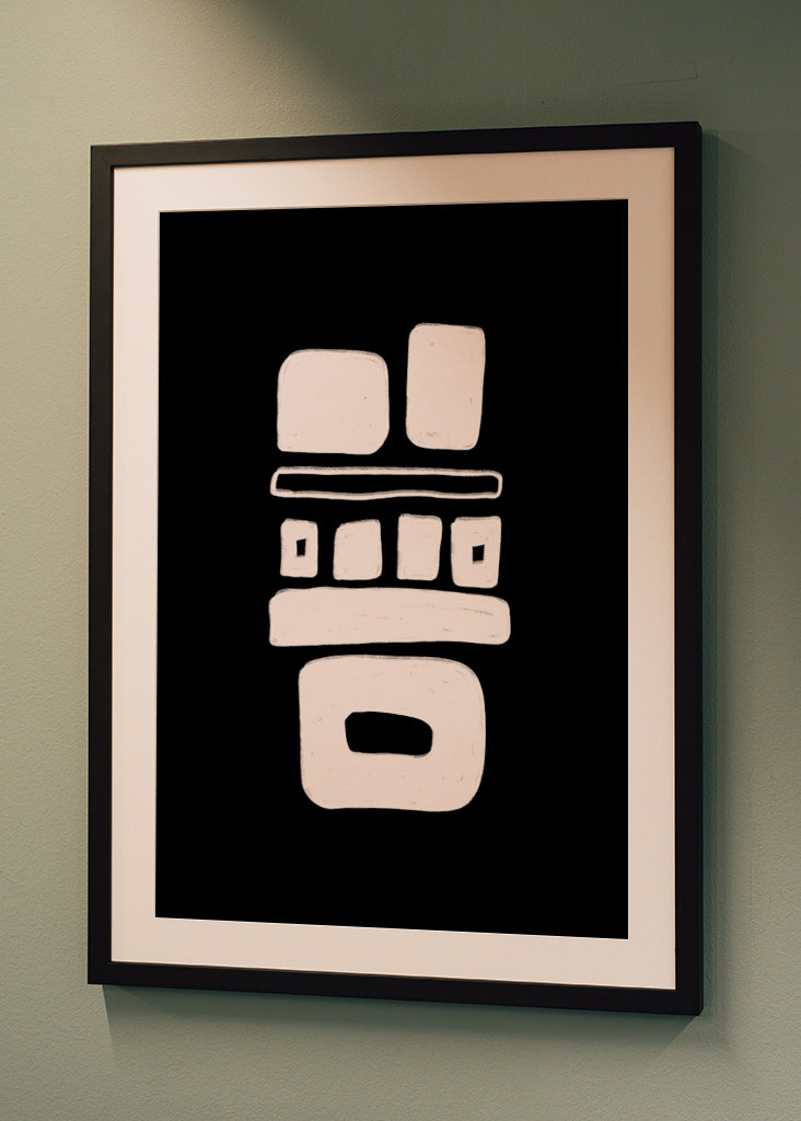 Schwarz Weiß Abstrakt