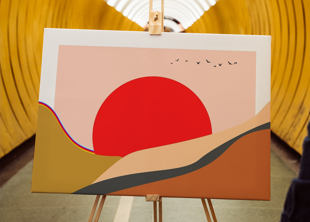 Sunset on the rainbow ridge