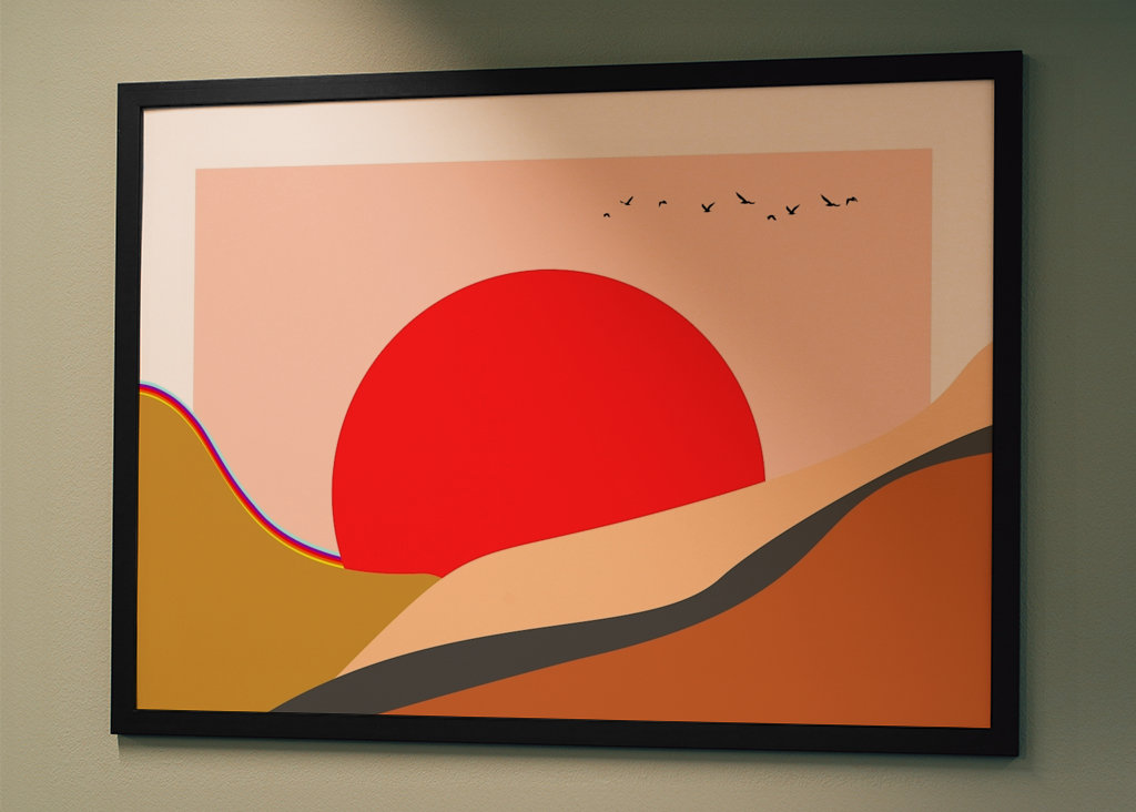 Sunset on the rainbow ridge