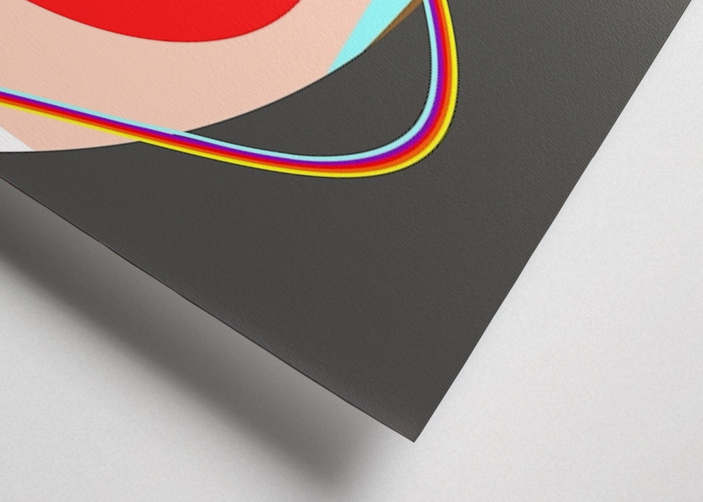 Rode zon bij de regenboog