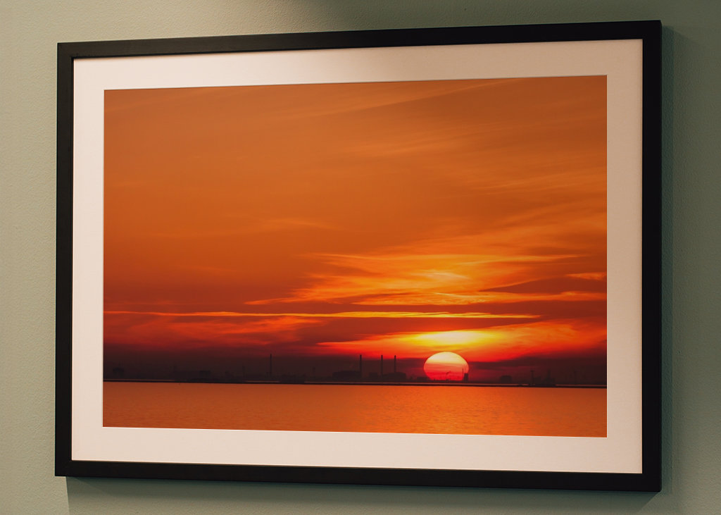 Puesta de sol sobre Copenhague