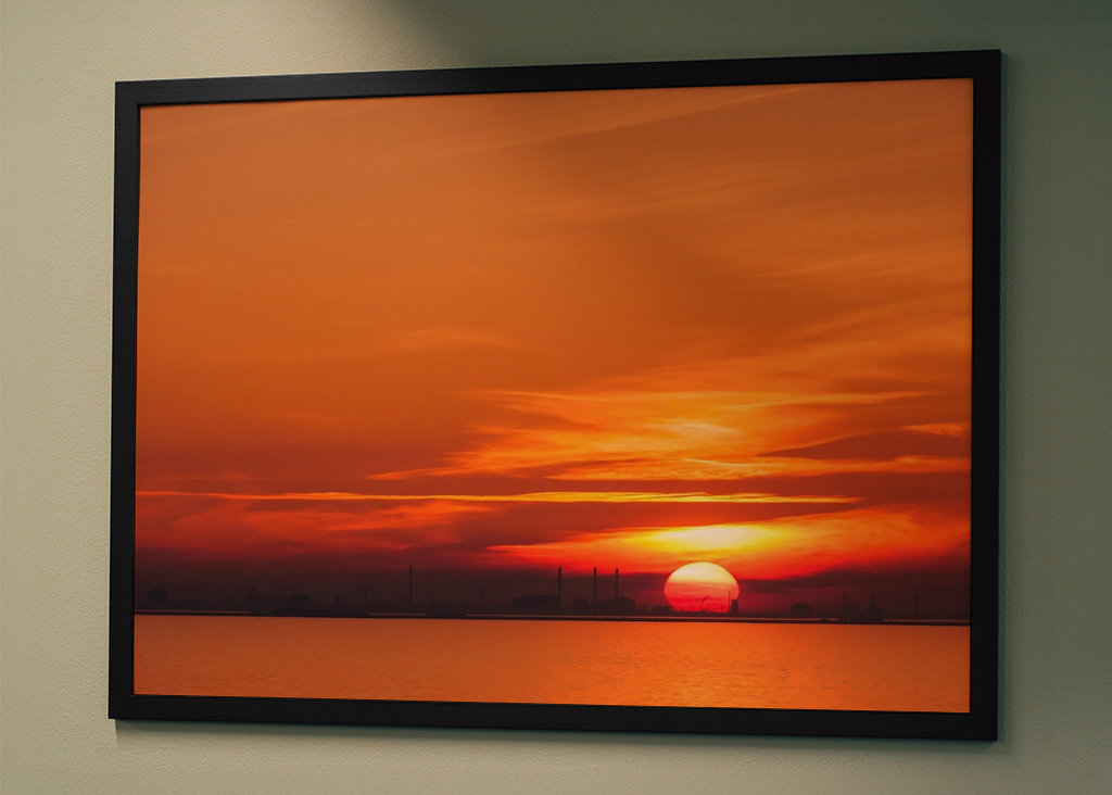 Puesta de sol sobre Copenhague