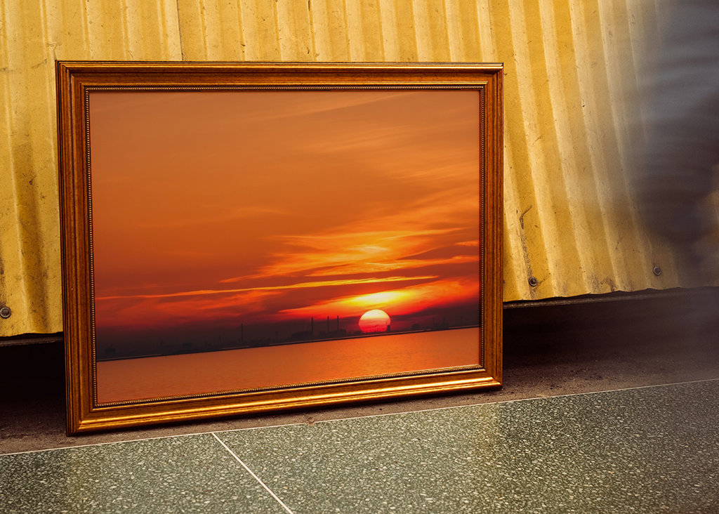 Puesta de sol sobre Copenhague