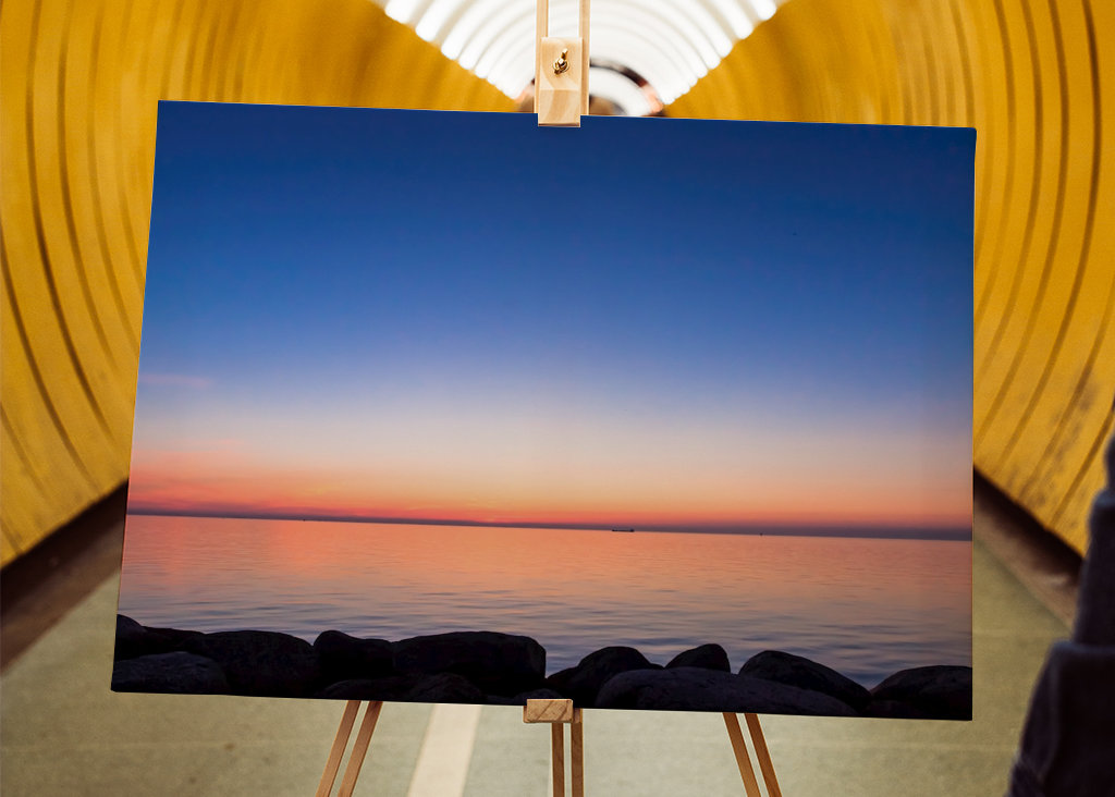 Západ slunce na pláži 