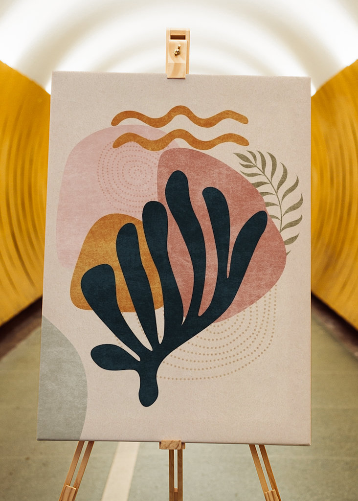 Abstrakt Middelhavet Coral