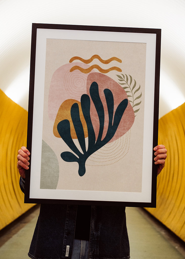 Abstrakt Middelhavet Coral