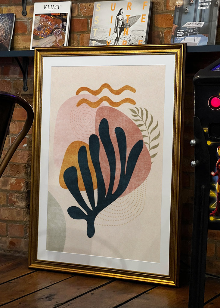 Abstrakt Middelhavet Coral