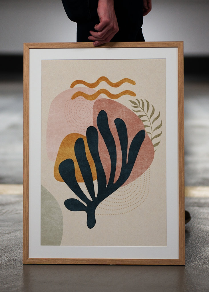 Abstrakt Middelhavet Coral