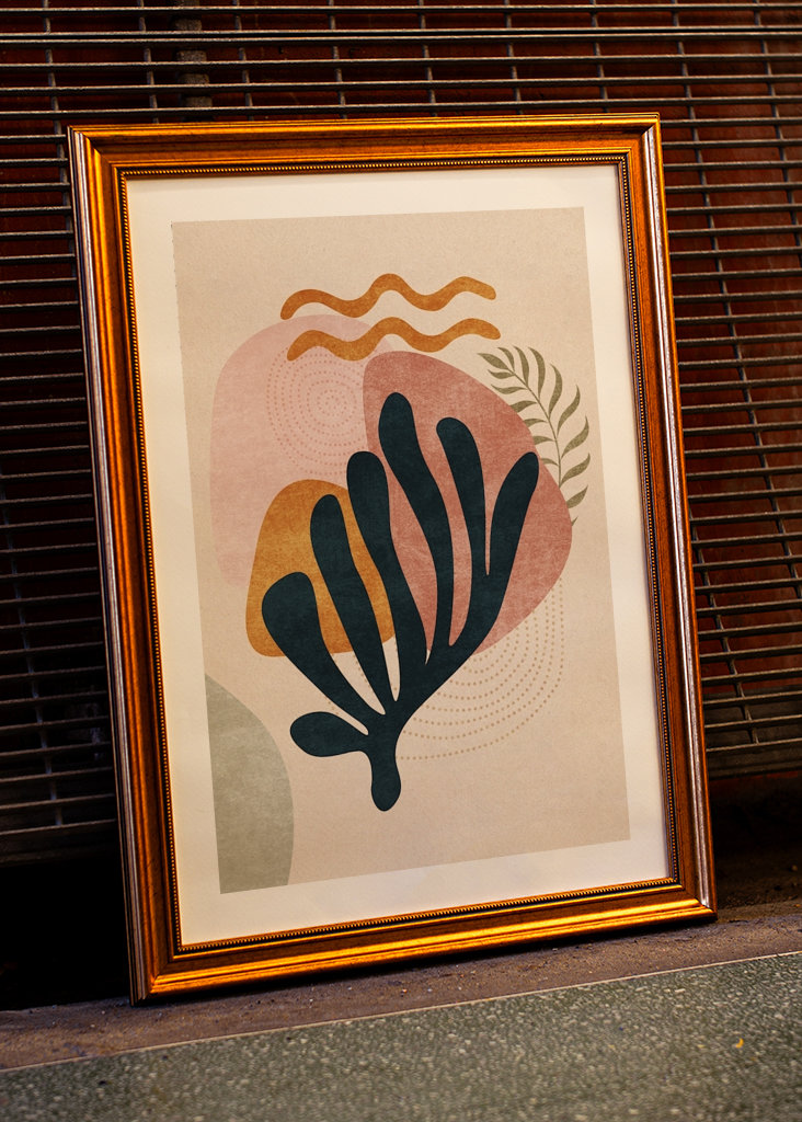 Abstrakt Middelhavet Coral