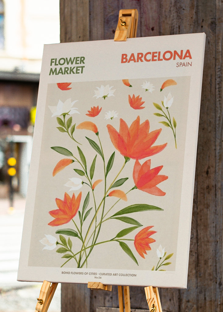 Blomstermarked Barcelona