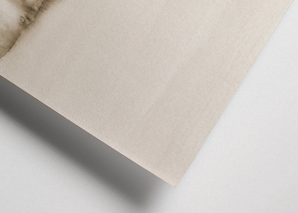 Paisaje arbolado en sepia