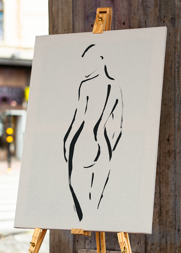 Stojící žena nahá