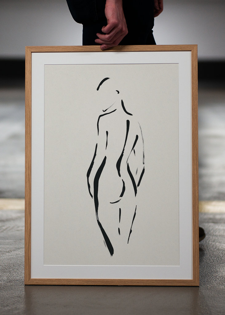 Stojící žena nahá