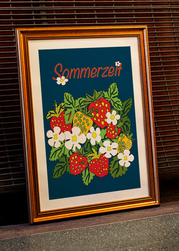 Sommerzeit Erdbeerzeit