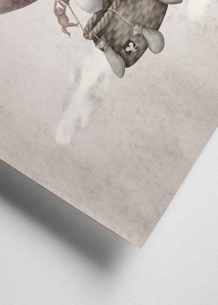 Heißluftballon Pink