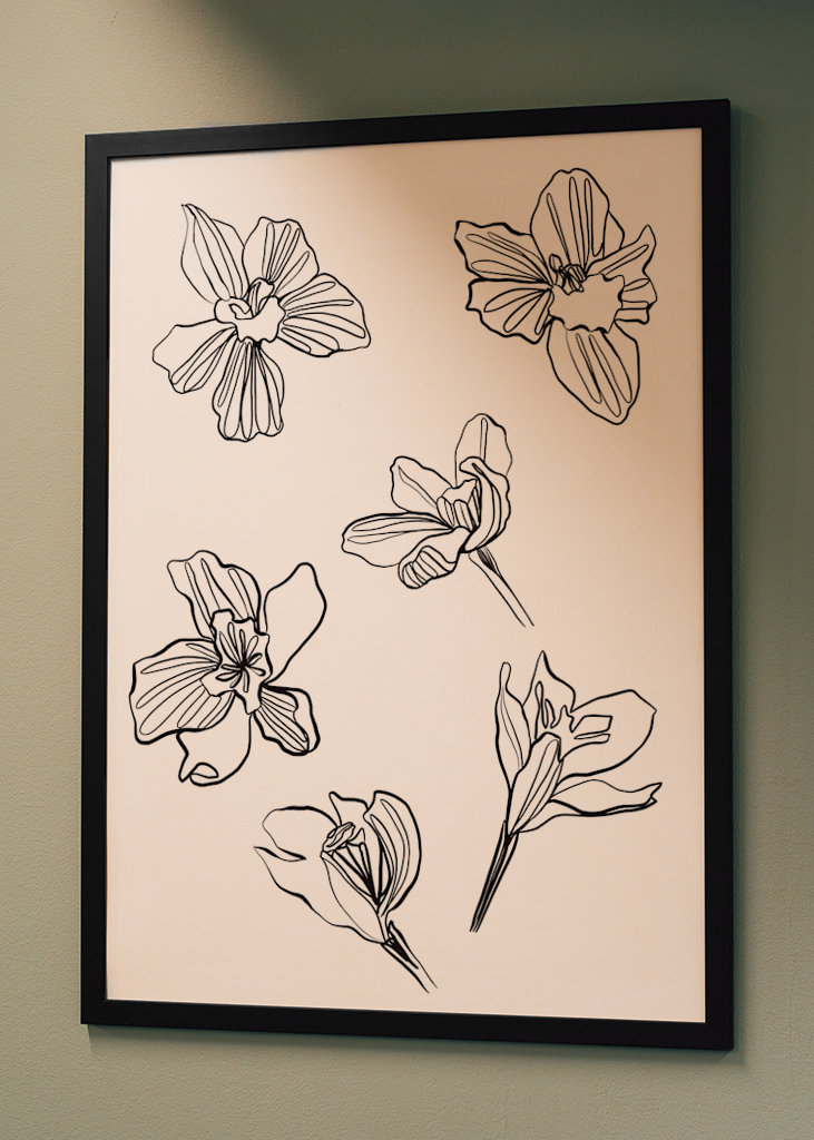 orchid - sketchbook page