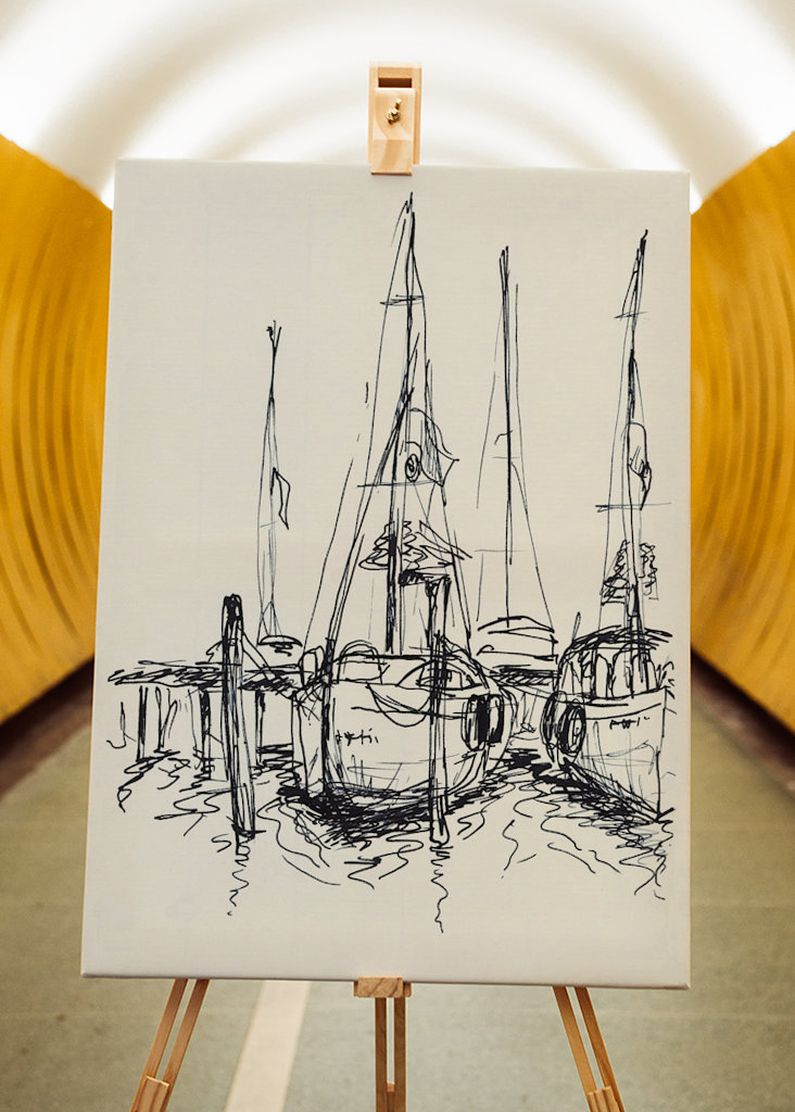 Sailing boats in the port