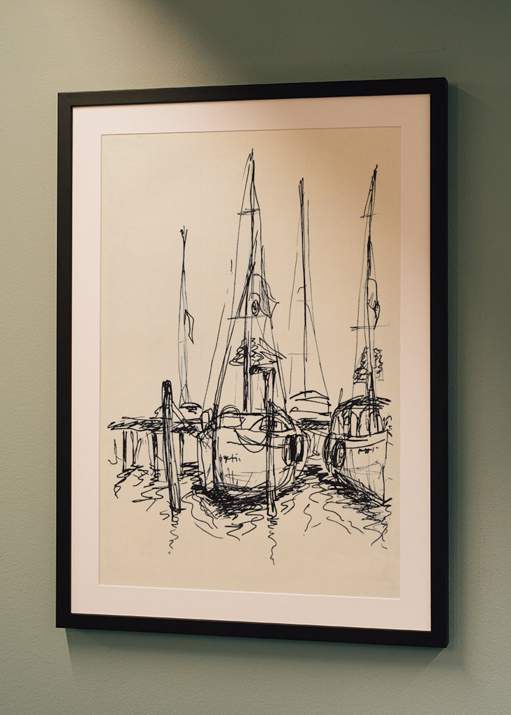 Sailing boats in the port