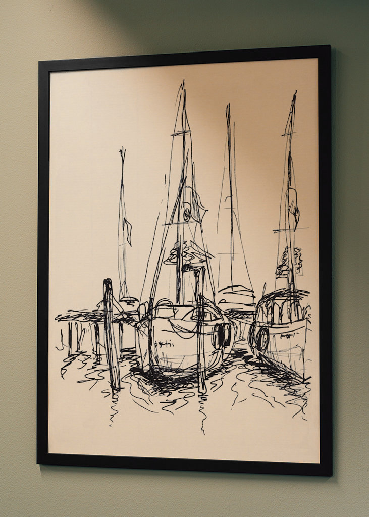 Sailing boats in the port