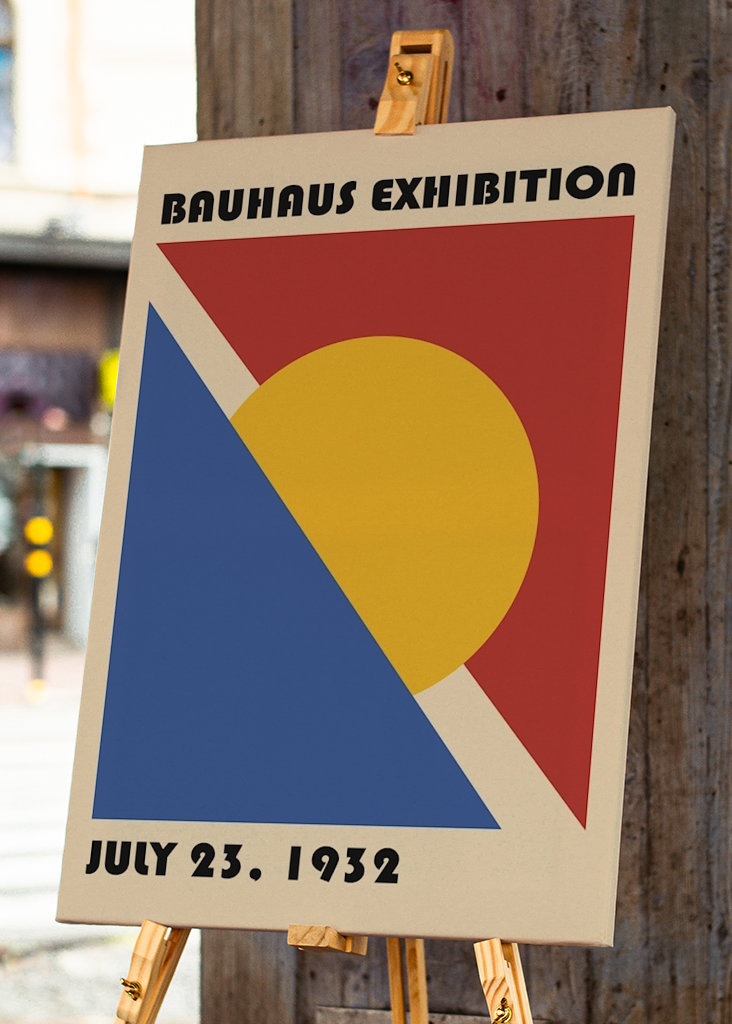 Locandina della mostra Bauhaus
