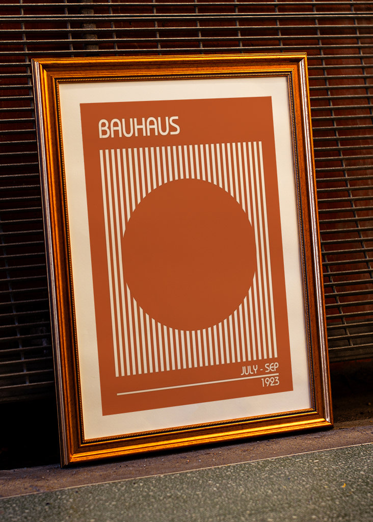 Bauhaus Oranje Poster
