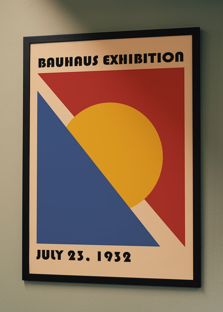 Locandina della mostra Bauhaus