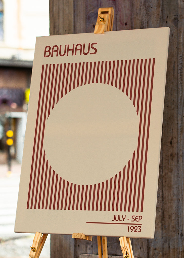 Bauhaus Beige Poster