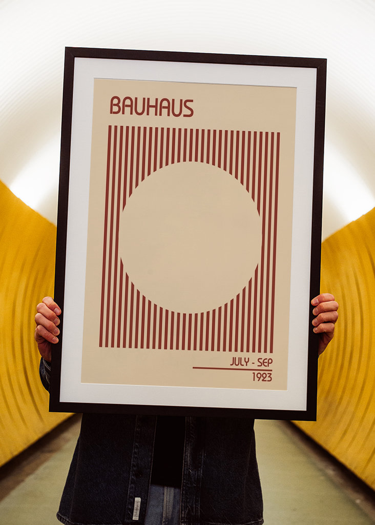Bauhaus Beige Poster