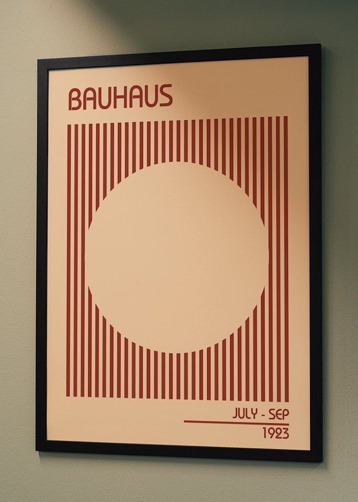 Bauhaus Beige Poster