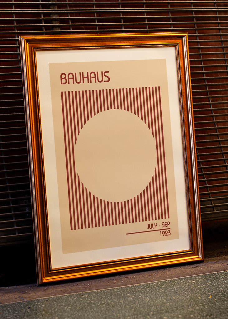 Bauhaus Beige Poster