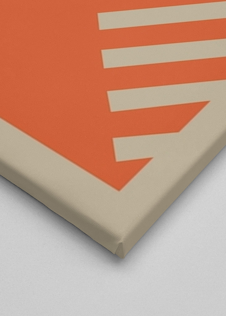 Bauhaus Orange Poster