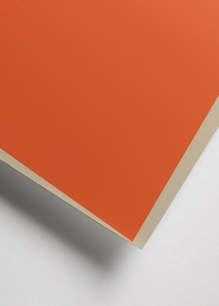 Bauhaus Orange Poster