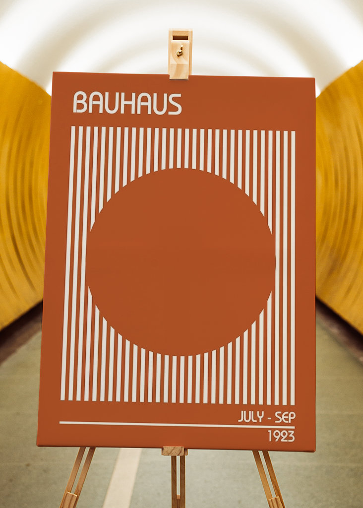 Bauhaus Oranje Poster