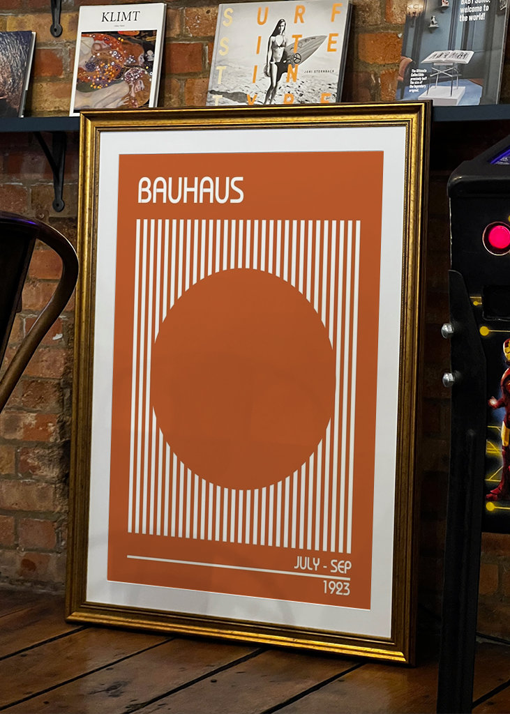 Bauhaus Oranje Poster