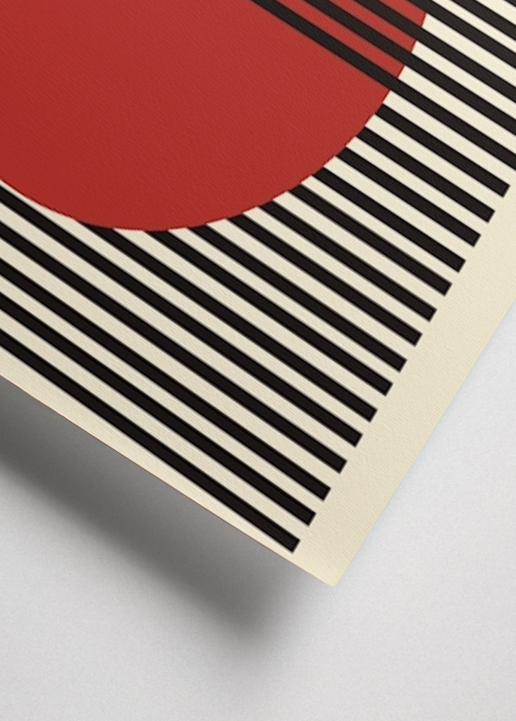 Červený plakát Bauhaus Circle