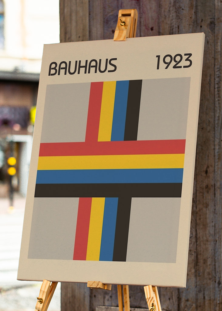 Poster arcobaleno Bauhaus