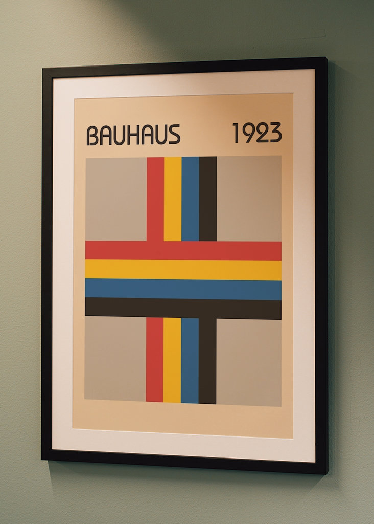 Poster arcobaleno Bauhaus