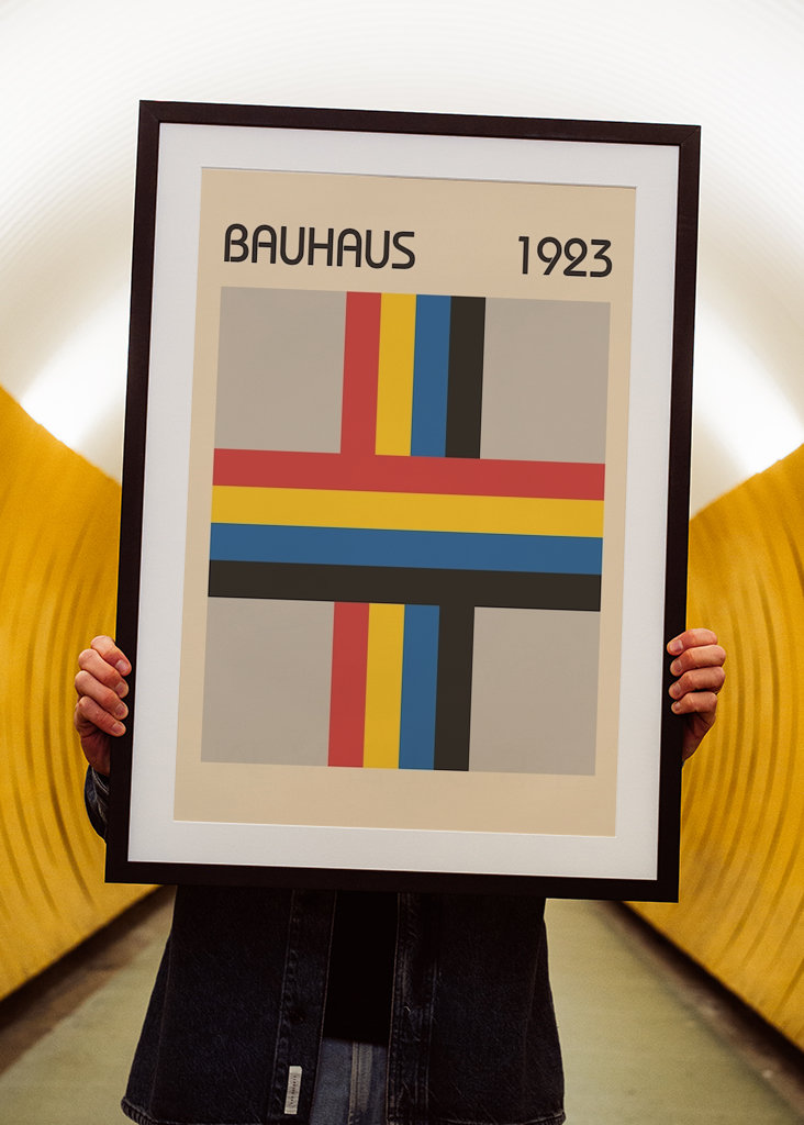 Poster arcobaleno Bauhaus