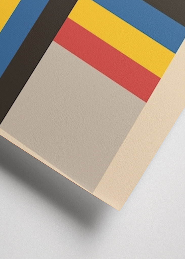 Poster arcobaleno Bauhaus