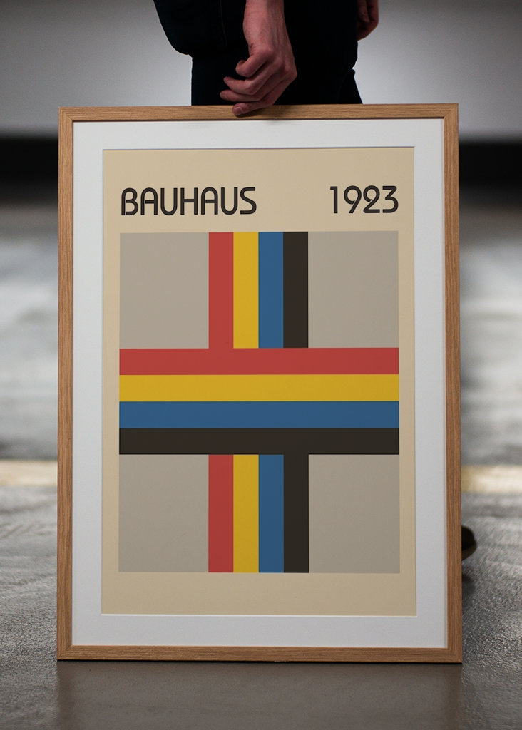 Poster arcobaleno Bauhaus